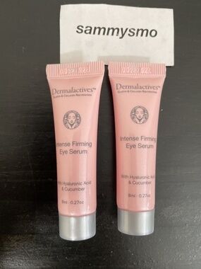 Dermalactives Intense Firming Eye Serum 0.27 oz / 8ml Travel Sample Size x2